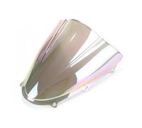 QAQMHVCVB Moto Pare-Brise pour Suzuki GSXR125 GSXR150 2017 2018 2019 2020 2021 2022 2023 Déflecteur De Pare-Brise De Moto Double Bubble Moto Déflecteur Pare Brise Avant(Shallow Iridium)