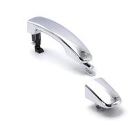 QAQMHVCVB Poignée De Porte Extérieure Chromée Noire Avec Capuchon Pour Ford Pour Ranger Pour Everest T6 T7 2012-2020(Chrome,Front Right no hole)