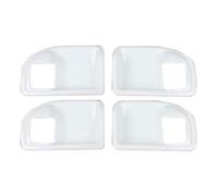QAQMHVCVB Pour Jeep Pour Wrangler JK 2011-2017 4 Portes Voiture Poignée De Porte Intérieure Bol Décoration Couverture Garniture Autocollants (Blanc)