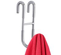 QARIDO Crochets de porte de douche sans cadre pour salle de bain, sans perçage, organiseur à suspendre pour porte de douche en verre sans cadre, raclette de douche