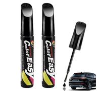QarulG 2 Pièces Stylo Retouche Peinture Noir Brillant 24Ml Retouche Peinture Voiture Stylos Réparation des Rayures Auto Solution Rapide pour Carrosserie Anti Rayure pour Carrosserie Moto Voiture Vélo