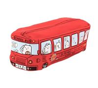 Qashflo Trousse de maquillage en peluche de dessin animé - Trousse de maquillage multi-usage douce et pelucheuse pour femme, grande trousse de toilette de voyage, jolie trousse à crayons, idée cadeau