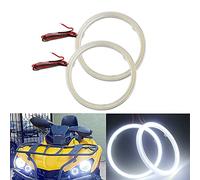 Qasim 1 paire de LED COB Angel Eyes Halo Anneaux avec Coque En Plastique 100MM Blanc 72SMD pour Moteur Voiture DRL Phare Antibrouillard DC 12V