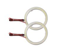 Qasim 1 paire de LED COB Angel Eyes Halo Anneaux avec Coque En Plastique 60MM Blanc 45SMD pour Moteur Voiture DRL Phare Antibrouillard DC 12V