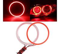 Qasim 1 paire LED Angel Eyes 60MM 45SMD avec Couverture Plastique Halo Ring Yeux d'Ange pour Feux Diurnes DRL Phare de Voiture de Moto DC12V