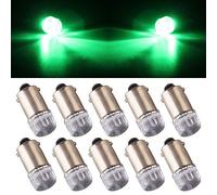 Qasim 10Pcs T4W 53 57 T11 1895 3030 1W 1SMD LED RV Car Tail Side Marker Indicateur Intérieur angle inverse lumière LED ampoule 12V DC vert