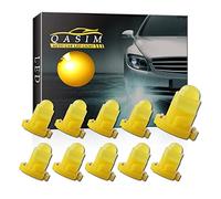 Qasim 10x T4.2 Ampoules LED COB 1SMD Ambre pour Tableau de Bord de Voiture Compteur de Vitesse Jauge d'Instrument DC 12V
