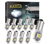 Qasim Blanc 24V BA9S T4W LED 60LM Coffre De Voiture Intérieur Dôme Carte RV Plaque D'immatriculation Lumières (Lot de 10)