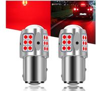 Qasim p21/5W 1157 LED ampoule rouge super lumineux 30smd 3030 puce bay15d LED stop Light ampoule parking feu arrière DC 10-30V (lot de 2)