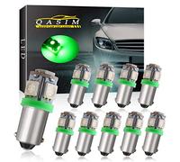 Qasim vert 24V BA9S T4W LED 60LM voiture intérieur d'angle Dome Carte RV Licence Eclaireurs de plaque (pack de 10)