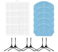 QASULER Amélioration de l'efficacité de nettoyage for aspirateur robot LCrock G20 avec brosses latérales et filtres de rechange Kit de remplacement pour aspirateur
