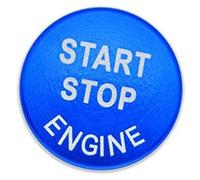 QASULER Anneaux de bouton d'arrêt démarrage moteur voiture, couvercles intérieurs, boîtier sans trous, for NISSAN, for Qashqai, for Infiniti Autocollant décoratif pour démarrage par bouton-po