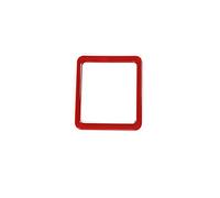 QASULER Autocollant de couverture cadre décoration bouton commutateur fenêtre intérieure voiture ABS, for Jeep, Wrangler JK 2011 Up accessoires style Garniture de grille d'aération de voiture(Rot)