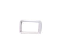 QASULER Autocollant décoratif de cadre bouton commutateur coffre style voiture en acier inoxydable, for, accessoires boîte arrière intérieure Q3 2019 Garniture de grille d'aération de voiture(Silver)