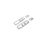 QASULER Autocollants de décoration bouton commutateur fenêtre intérieure voiture ABS, for Jeep, Cherokee, Grand, for DODGE, Durango Garniture de grille d'aération de voiture(Silver 2)