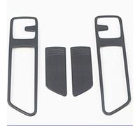 QASULER Autocollants de décoration cadre crochet dernière rangée, style voiture, for, Q5 FY 2018 2019, accessoires intérieurs en acier inoxydable Garniture de grille d'aération de voiture(Schwarz)