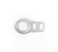 QASULER Autocollants de décoration for interrupteur phare intérieur voiture, for Jeep, Renegade 2015 Up, for, Cherokee 2014 Car Styling Garniture de grille d'aération de voiture(Silver)