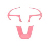 QASULER Autocollants de décoration volant voiture, for DODGE, Durango 2014+, Grand Cherokee SRT8 +, accessoires intérieurs Garniture de grille d'aération de voiture(Pink)