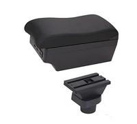 QASULER Boîte d'accoudoir avec porte-gobelet USB, for bras Liana, repose-coude, Console centrale, mallette de rangement, Modification Accoudoir de voiture(BLACK C1 7 USB)