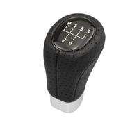 QASULER Botte de guêtre pommeau levier vitesse manuel, for, série 1 E81 E82 E87 E88 2003-2013 accessoires couverture style voiture Soufflet de boîte de vitesses pour voiture(BLACK 5 Speed)