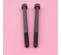 QASULER Boulons de silencieux d'échappement, for Husqvarna, 257 261EPA 262 262XP, tronçonneuse 235P, scie d'élagage 240RBD, pièce de débroussailleuse M6 X 80mm, 2 pièces par Lot Kit silencieux pour tr