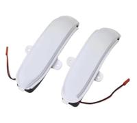 QASULER Clignotant de voiture, pour Mercedes-Benz, pour W203 S203 Cl203 2001-2007, ensemble d'indicateurs, rétroviseur latéral dynamique à Indicateur de rétroviseur (Milky (Milky White)