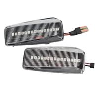 QASULER Clignotants de voiture 12V, feux latéraux, assemblage de lampes, lumière séquentielle, pour mercedes-benz W201 W202 W124 W140 R129 1982 - 2001 Indicateur de (2Pcs (2Pcs Dynamic Crystal)