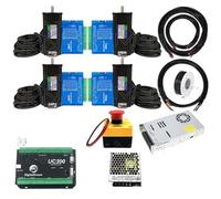QASULER Contrôleur Mach3 USB 4 axes Uc300 avec moteurs pas à pas en boucle fermée 3 nm for machines CNC Oxman/Ultimate Bee/Queenbee Pro moteur de tour