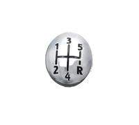 QASULER Couvercle de capuchon pommeau levier vitesse voiture 5/6 vitesses, for Renault, Clio Twingo Scenic Megane II 1996-2011 tête changement Soufflet de boîte de vitesses pour voiture(BLACK 5 Speed)