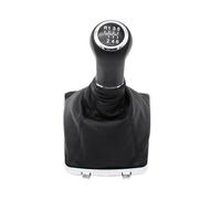 QASULER Couvercle de pommeau levier vitesse voiture 5/6 vitesses, for Opel, for Vauxhall, Astra H 2005-2009 stylo bâton guêtre botte Soufflet de boîte de vitesses pour voiture(BLACK 6 speed)