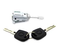 QASULER Cylindre DE Serrure DE Porte Gauche avec 2 CLÉS, for VW, for Passat, for Seat, Toledo Leon Arosa Lupo 3B0837167 Barillet de Serrure de Voiture