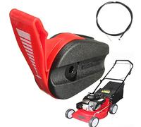 QASULER Ensemble de commutateur électrique à essence jardin, interrupteur d'accélérateur tondeuse gazon, commande câble Interrupteur de poignée d'accélérateur