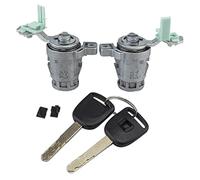 QASULER Ensemble de verrouillage d'allumage de commutateur de démarrage de verrouillage d'allumage de voiture CRV, pour, for Civic, Odyssey 2003-2006 72185-S9A-013 72185S9A013 Ensemble de serrures à c