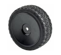 QASULER Éponge d'insertion de pneus Roue 4 pièces, for HSP, 1/10 1:10 Voiture sur Route RC 9071 - 8006 Ensemble de Roues de Course RC(Black Wheel)