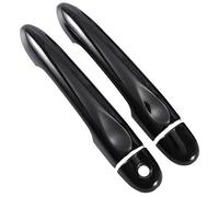 QASULER , for Renault, Alpine Vision A110 2017 2018 2019 2020 2021 Couvercle de poignée de porte de voiture en fibre de carbone brillant garniture de poignée de porte extérieure(Black 1key 0 Button)