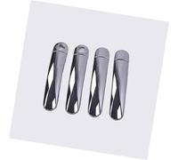 QASULER , for Seat, Ibiza 2009-2017 Chrome poignée de porte de voiture couvre voitures garniture de poignée de porte extérieure(Silver 2 Keyholes)