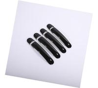 QASULER , for Seat, Ibiza 2009-2017 Chrome poignée de porte de voiture couvre voitures garniture de poignée de porte extérieure(Black 0 Keyhole)