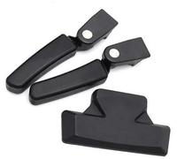 QASULER for Suzuki, Vstrom DL650 DL1000 DL1050 DL250 Ensemble de topcase Moto Coussin Dossier + Accoudoir Passager boîte arrière Barre d'appui arrière pour Moto(Black A)