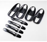 QASULER For, Vito W447 Classe V 2014-2020 Accessoires de style de poignée de porte de voiture en fibre de carbone garniture de poignée de porte extérieure(BLACK Carbon Handle-bowl)