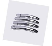 QASULER , for VW, GOL G5 G6 2009-2016 for Fox Suran Cross Chrome poignée de porte couvre ensemble de garniture for Voyage Saveiro 2012 garniture de poignée de porte extérieure(Silver 1 Keyhole)