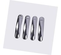 QASULER , for VW, GOL G5 G6 2009-2016 for Fox Suran Cross Chrome poignée de porte couvre ensemble de garniture for Voyage Saveiro 2012 garniture de poignée de porte extérieure(Silver 2 Keyholes)
