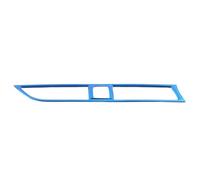 QASULER Garniture de couvercle ventilation conditionnelle en acier for voiture, cadre panneau sortie AC, accessoires intérieurs, for Kia, K2 Rio 4 X-line 2017 2018 2019 Garniture de ventilation(Blue)
