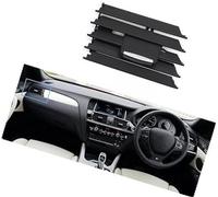 QASULER Grille d'aération de tableau bord voiture, Clip sortie grille climatiseur avant gauche droit central, for BMW, X3 X4 F25 F26 2011-2018 Clip de ventilation(BLACK RHD-Front Left)