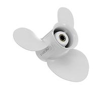 QASULER Hélice Hors-Bord 9 1/4 X 3/4, for, .9-15HP 683-45952-00-EL 8 Dents cannelées 3 pales hélice Marine Hélice de Bateau