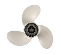 QASULER Hélice Hors-Bord à 3 pales en Alliage d'aluminium 9 1/4 X 9-J, for, .9-15Hp Hélice de Bateau