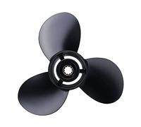 QASULER Hélice Hors-Bord de Bateau 10 1/4X12, for Suzuki, hélice Marine en Alliage d'aluminium 20-30HP 58100-96430-019, 10 Dents cannelées Hélice de Moteur de Bateau