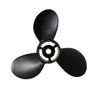 QASULER Hélice Hors-Bord de Bateau Noire 8.9 * 8.5, for Moteur de Bateau Tohatsu 2 Temps 9.8HP en Alliage d'aluminium 3B2-64517-0 Hélice de Moteur de Bateau