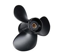 QASULER Hélice Hors-Bord Marine 58100-95353-019, en Alliage d'aluminium 11 3/8X14, for Suzuki, Accessoire à 3 pales 35-65HP Hélice de Bateau