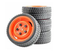 QASULER Jeu de Roues Grip Tires, for HSP, for HPI, Jante RC for Voiture Tout-Terrain 1/10 1:10 51-6088 Pneus pour Voitures télécommandées(Rim51R-6088)