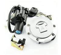 QASULER Jeu de verrouillage à clé de siège de commutateur d'allumage de motos, for Seven cinquante CB750 CB1100SF CBR600RR VFR800 CBR600 F4 F4I F2 CB X Interrupteur d'allumage pour moto